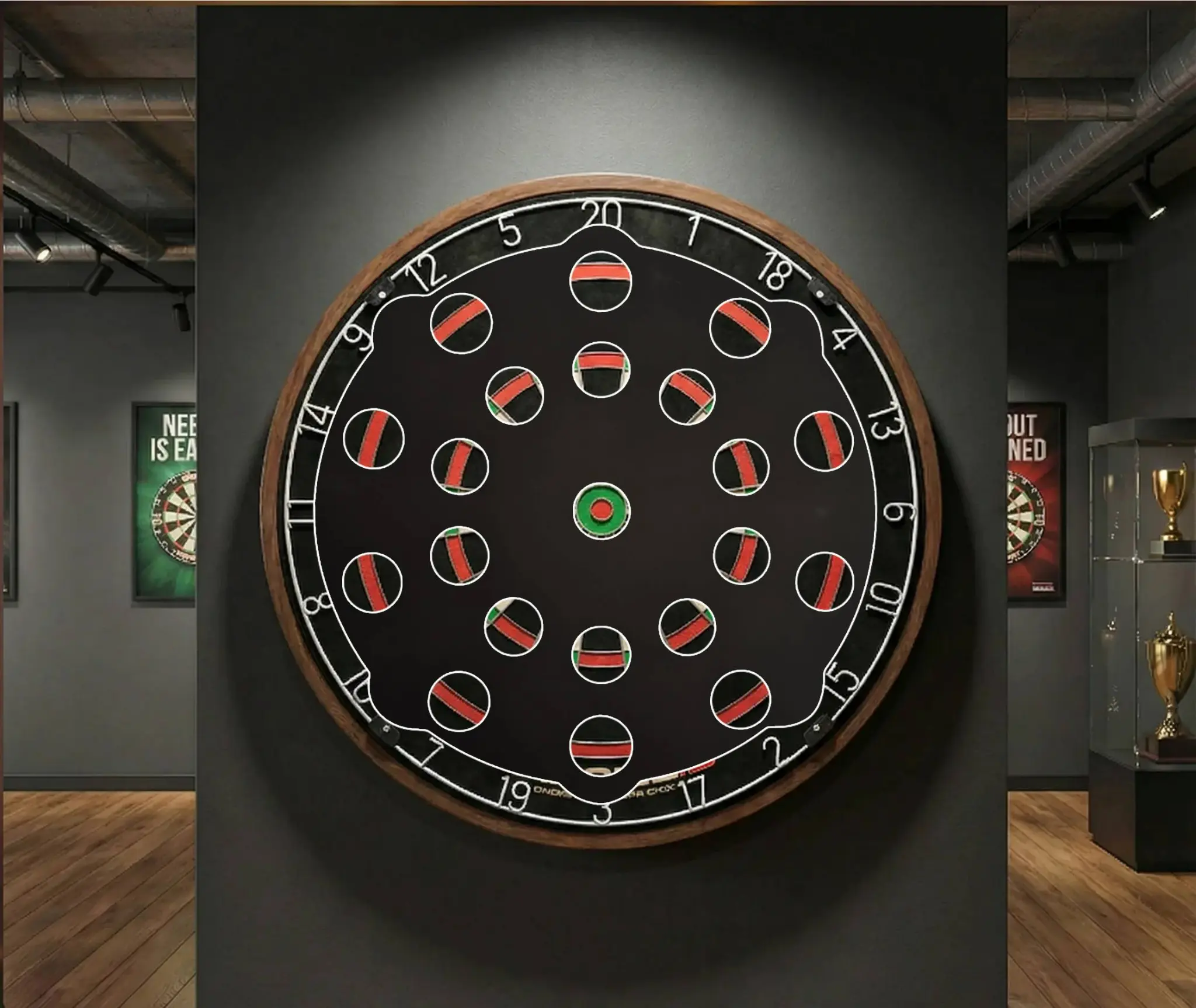 Target Foam Dart Trainer All Double Triple Rund - Schaumstoff Overlay-Pad für Dartscheibe